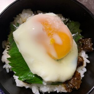 仙台ラー油で☆温泉卵とろーり丼！！